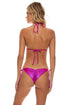 Luli Fama Babes Just Want Sun Wavy Ruched Back Tie Side Bottom