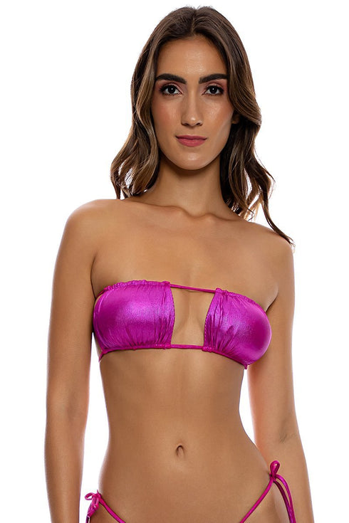 Luli Fama Babes Just Want Sun Multiway Scrunched Cup Bandeau