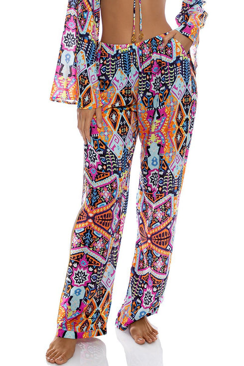 Luli Fama Maracuya Kisses Split Side Wide Leg Pant