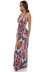 Luli Fama Maracuya Kisses Deep Plunge Long Dress