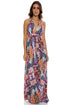 Luli Fama Maracuya Kisses Deep Plunge Long Dress
