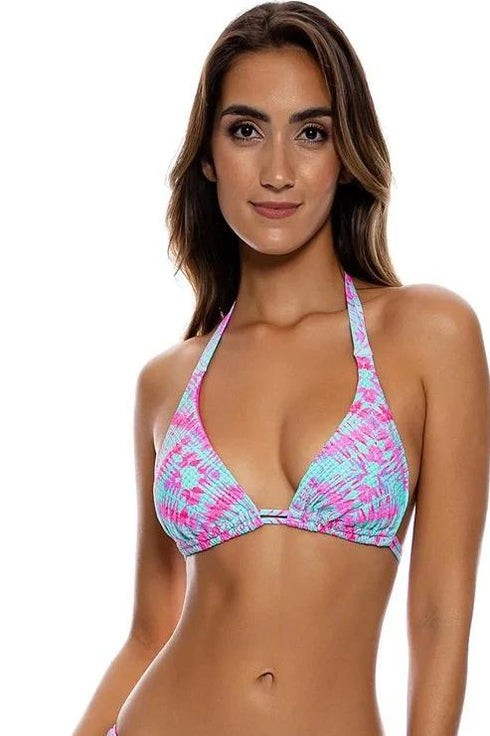 Luli Fama Shock Waves Triangle Halter Top