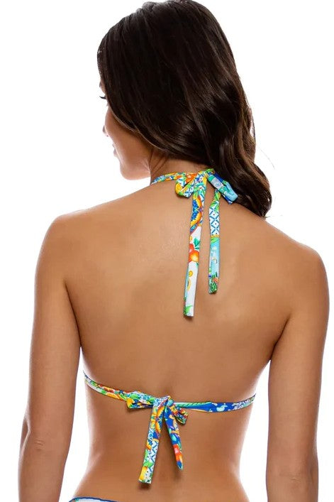 Luli Fama Amalfi Triangle Halter Top