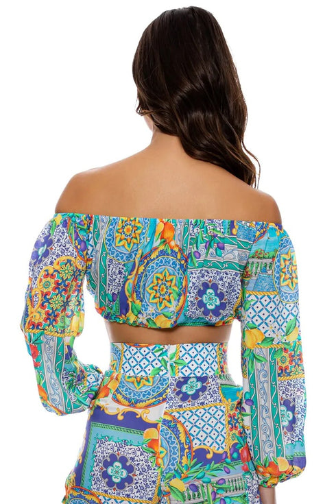 Luli Fama Amalfi Crop Top