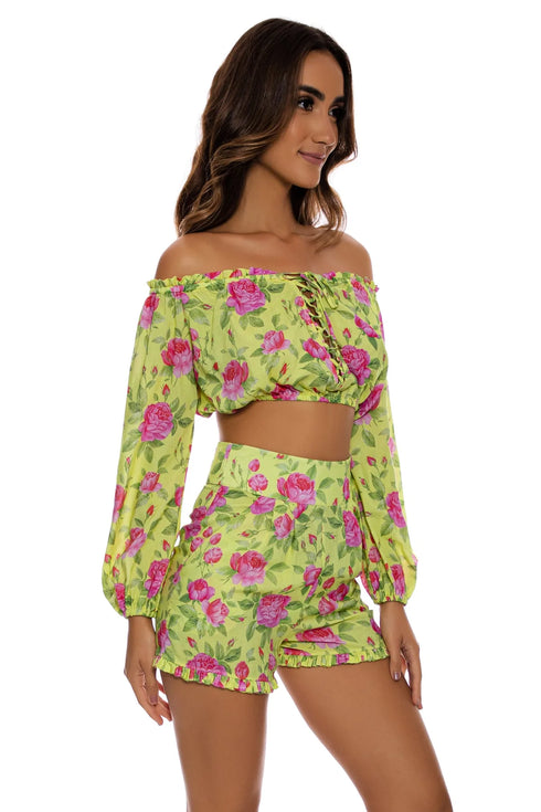 Luli Fama Ti Amo Ruffle Short