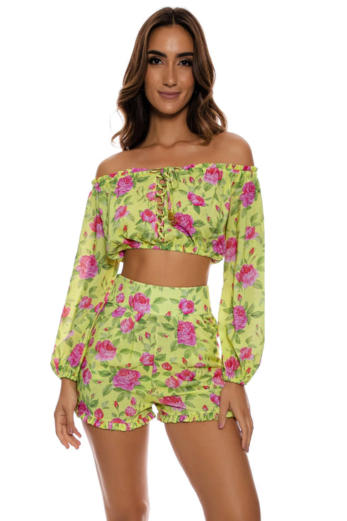 Luli Fama Ti Amo Ruffle Short