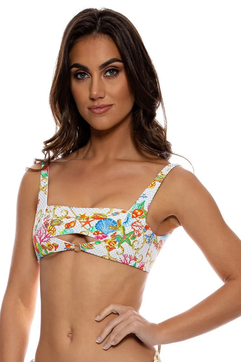 Luli Fama Il Mare Mini Ring Bandeau Top