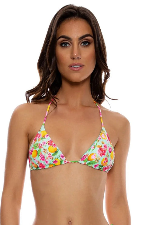 Luli Fama Limoncello Seamless Revesible Triangle Top