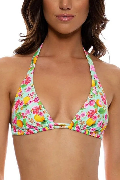 Luli Fama Limoncello Triangle Halter Top