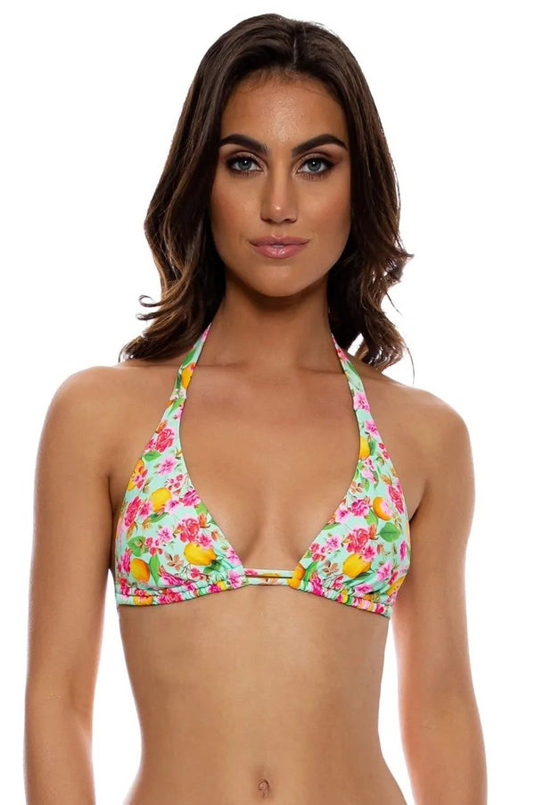 Luli Fama Limoncello Triangle Halter Top