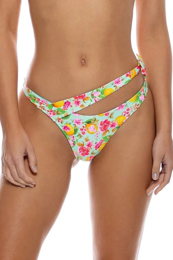 Luli Fama Limoncello Asymetrical Side Bow Bottom