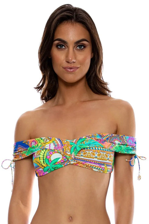 Luli Fama Positano Off The Shoulder Top