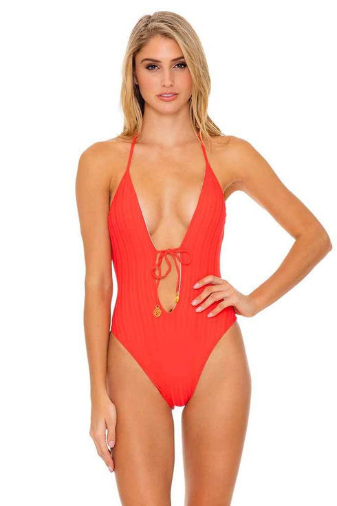 Luli Fama Last Fling LAST FLING  TIE FRONT ONE PIECE