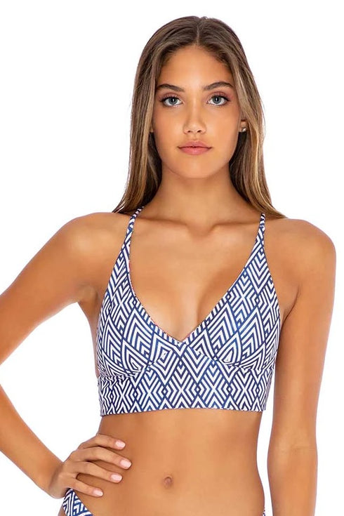 Luli Fama Luli Tribe REVERSIBLE BUSTIER TOP