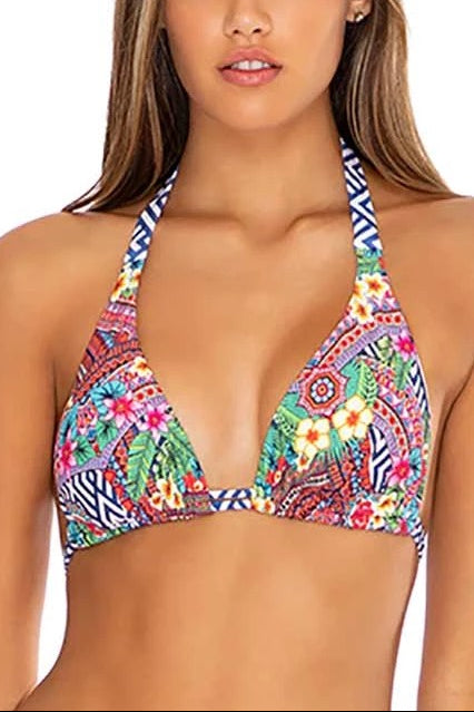 Luli Fama Luli Tribe TRIANGLE HALTER TOP