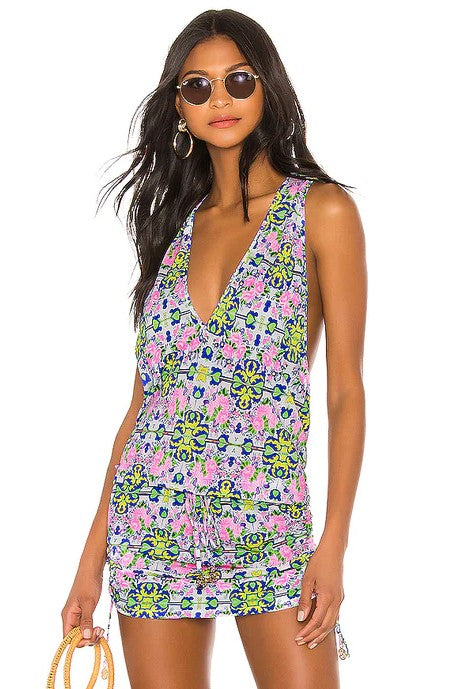 Luli Fama Angel Face Mini Dress