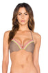 Luli Fama Unstopabble Seamless Plunge Underwire Push Up Top