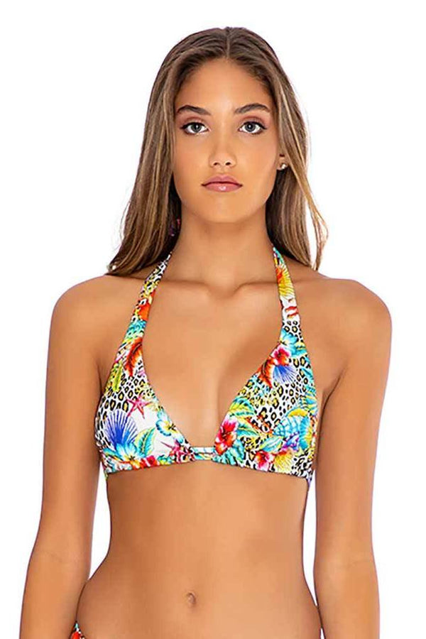 Luli Fama Luli's Jungle TRIANGLE HALTER TOP
