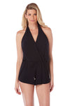 MagicSuit Solids Bianca One Piece Romper Swimsuit