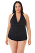 MagicSuit Solids Plus Size Yvonne Swim Dress