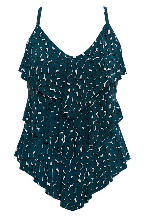 MagicSuit Shadow Dot Separate Missy Tankini Top