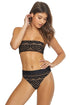 PQ Swim Midnight Gold Lace High Waist Full