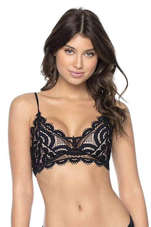 PQ Swim Midnight SWEETHEART LACE BRALETTE