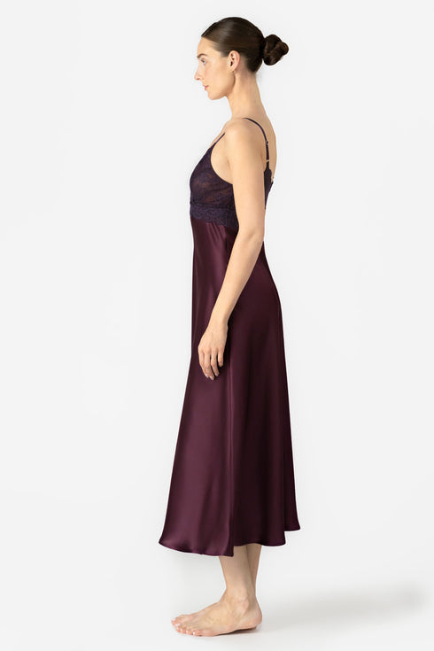 NK Imode Ardene Lush Bs Cross-over Long Silk Gown