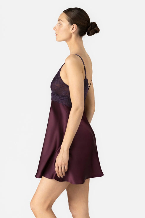 NK Imode Arden Lush Bust Support Cross-over Silk Chemise