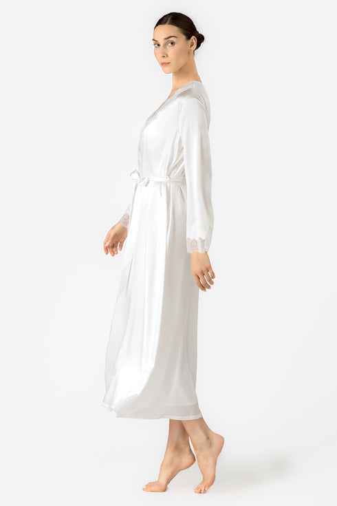 NK Imode Pamela Dreamy Vintage Long Silk Robe