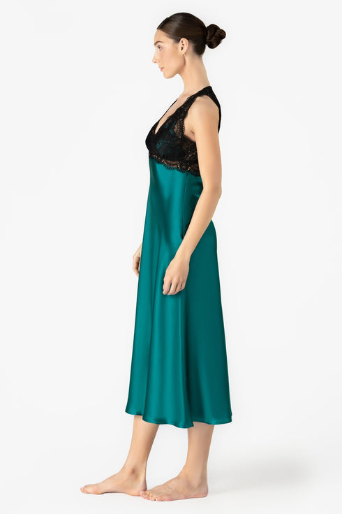 NK Imode Sabrina Magic Bust Support Statement Long Silk Gown