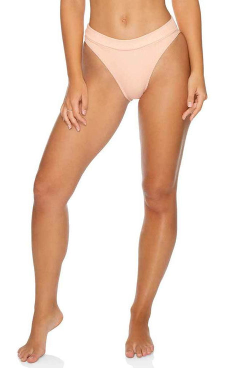 Luli Fama Jagged Bombshell High Leg High Waist Bikini Bottom