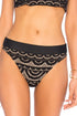 PQ Swim Midnight Gold Lace High Waist Full