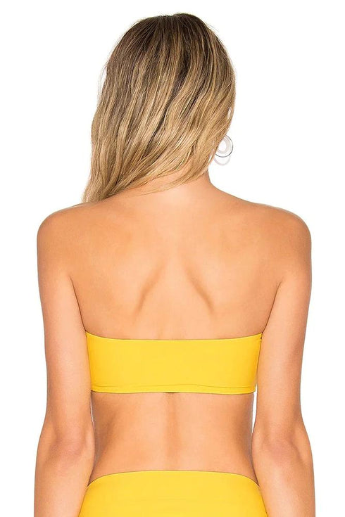 PQ Swim Marigold LACE BANDEAU