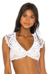 PQ Swim Water Lily LACE RUFFLE TOP
