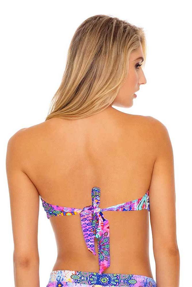 Pink Lagoon Open Front Bralette & Banded Bottom Bikini – Luli Fama