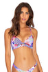 Luli Fama Pink Lagoon UNDERWIRE TOP