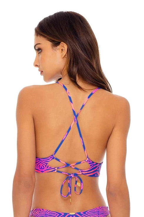 Luli Fama Puerto Aventura REVERSIBLE BUSTIER TOP