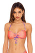Luli Fama Puerto Aventura REVERSIBLE DRAWSTRING HALTER BANDEAU TOP