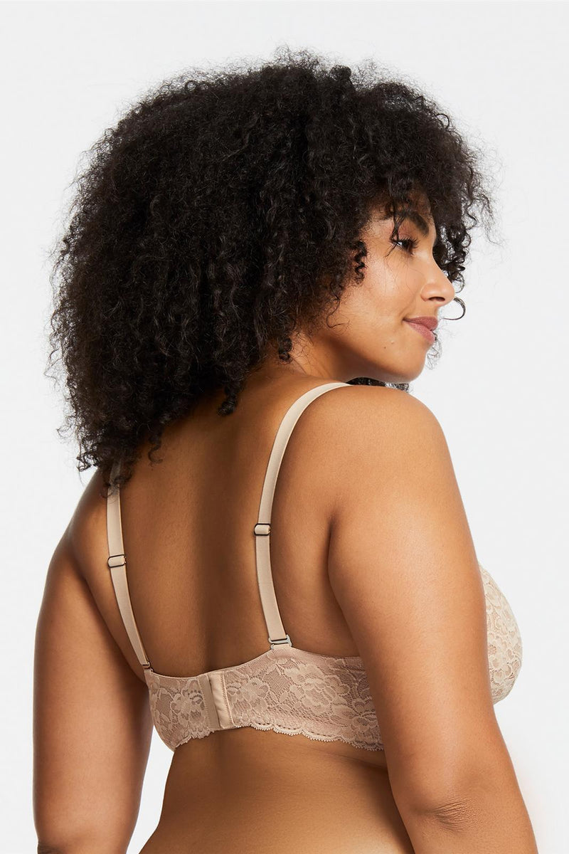Montelle The Essentials Cup-Sized Lace Bralette SAND buy for the