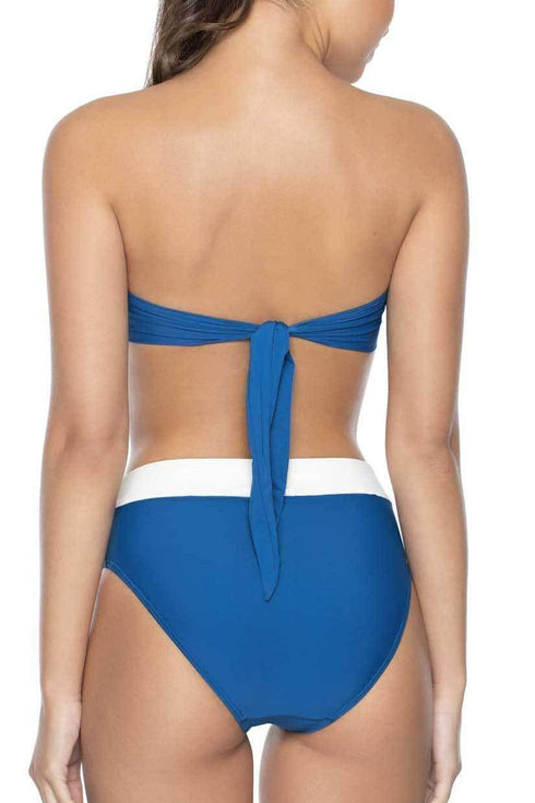 PQ Swim Island Blue HIGH WAIST