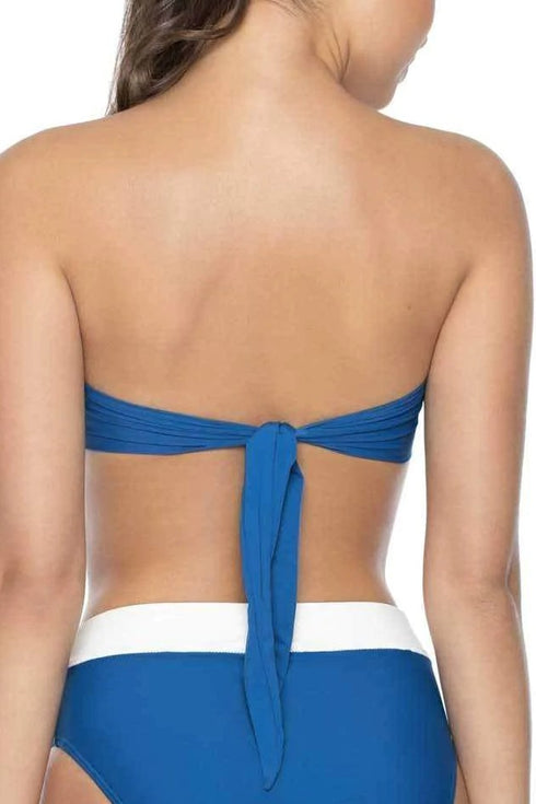 PQ Swim Island Blue Knot Bandeau Bikini Top