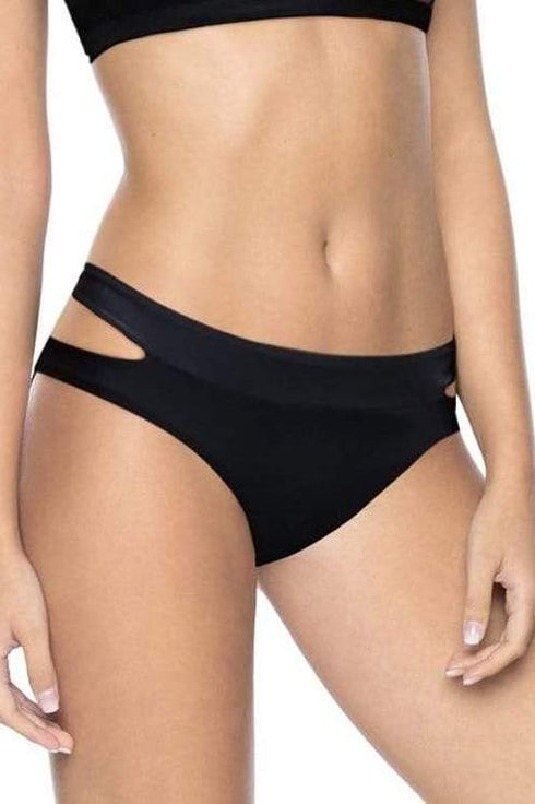 PQ Swim Midnight Gold Split Side Teeny Bottom