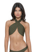 PQ Swim Moss Talie Bandeau Bikini Top