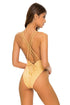 Luli Fama Rebel Glam Deep V Crossed Back One Piece