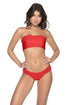 PQ Swim Red Coral SMOCKED TAB FULL