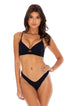 Luli Fama River Dance BLACK PEEK-A-BOO UNDERWIRE TOP