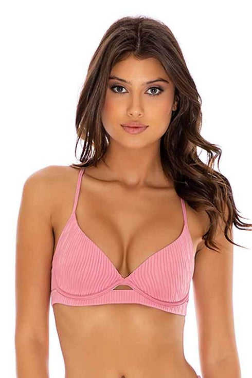 Luli Fama River Dance BLUSH PEEK-A-BOO UNDERWIRE TOP