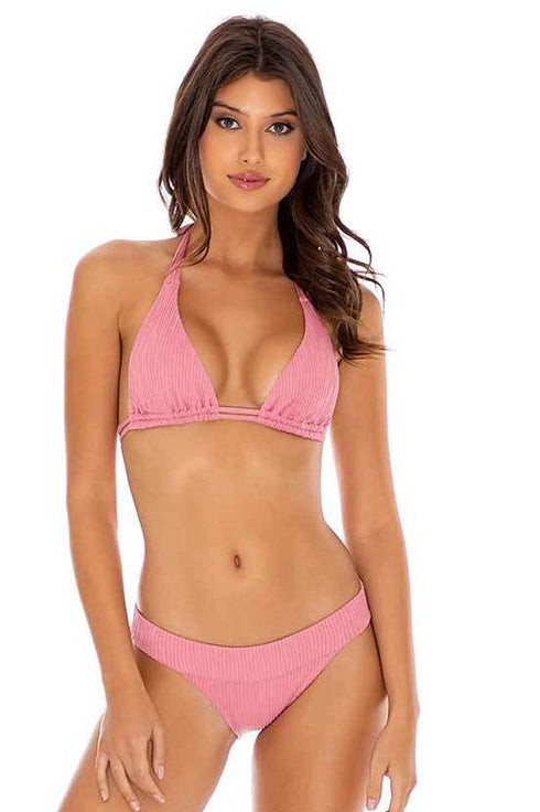 Luli Fama River Dance BLUSH BANDED FULL BOTTOM