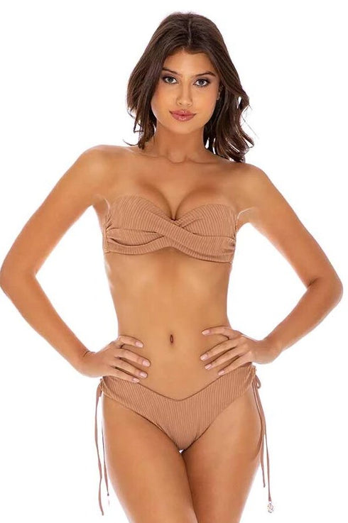 Luli Fama River Dance COCONUT PUSH UP BANDEAU TOP